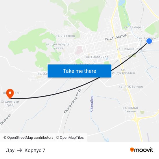 Дзу to Корпус 7 map