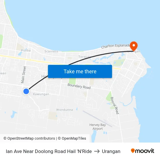 Ian Ave Near Doolong Road Hail 'N'Ride to Urangan map