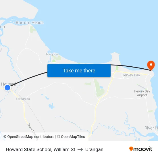 Howard State School, William St to Urangan map