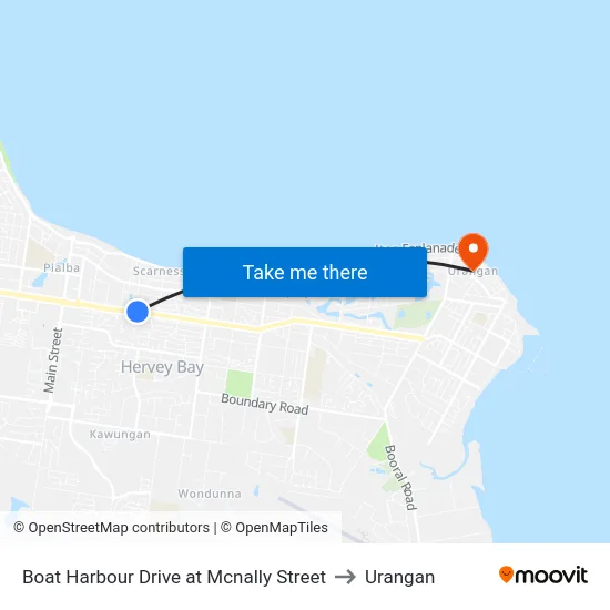 Boat Harbour Drive at Mcnally Street to Urangan map