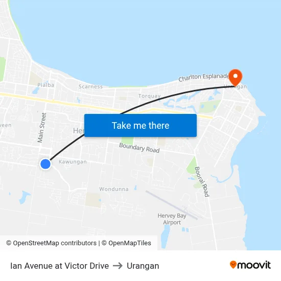 Ian Avenue at Victor Drive to Urangan map