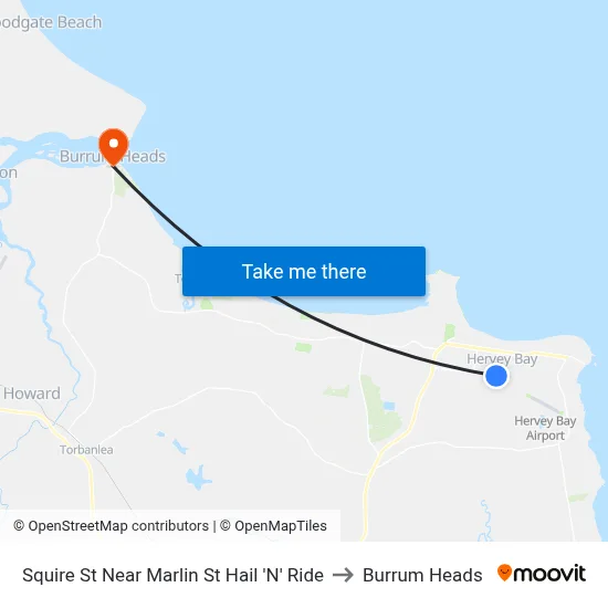 Squire St Near Marlin St Hail 'N' Ride to Burrum Heads map