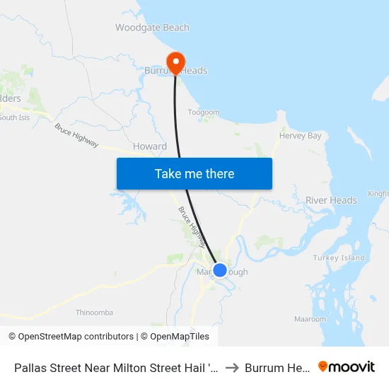 Pallas Street Near Milton Street Hail 'N' Ride to Burrum Heads map