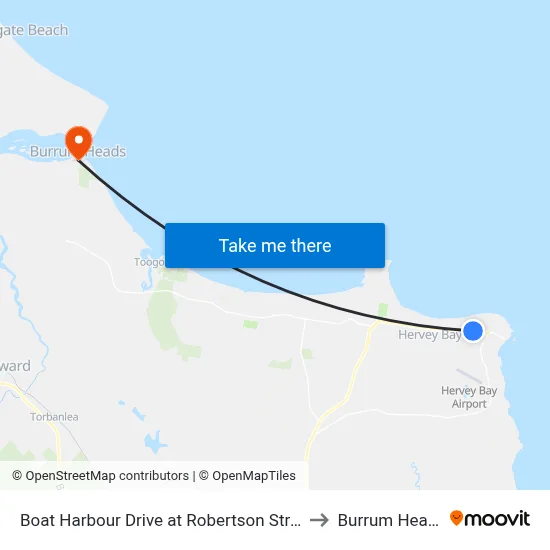 Boat Harbour Drive at Robertson Street to Burrum Heads map