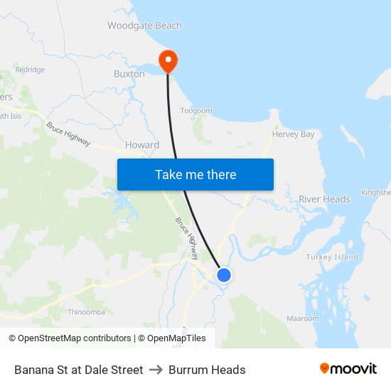 Banana St at Dale Street to Burrum Heads map