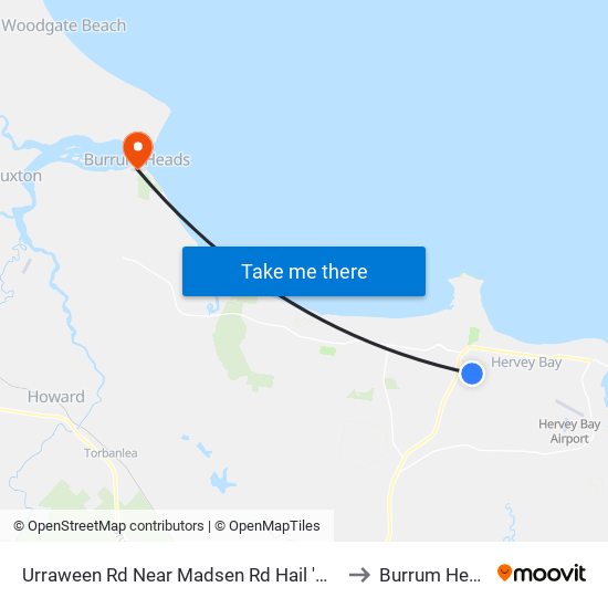 Urraween Rd Near Madsen Rd Hail 'N' Ride to Burrum Heads map