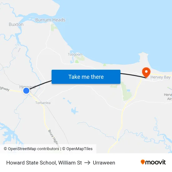 Howard State School, William St to Urraween map
