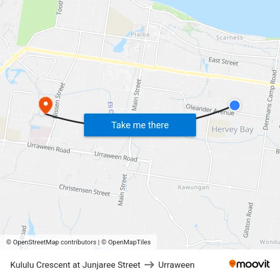 Kululu Crescent at Junjaree Street to Urraween map