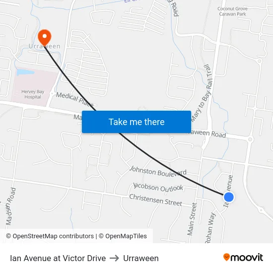 Ian Avenue at Victor Drive to Urraween map