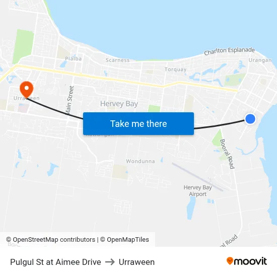 Pulgul St at Aimee Drive to Urraween map