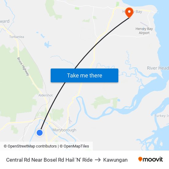 Central Rd Near Bosel Rd Hail 'N' Ride to Kawungan map