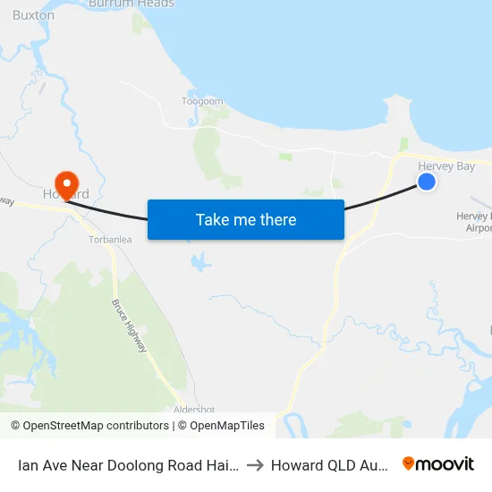 Ian Ave Near Doolong Road Hail 'N'Ride to Howard QLD Australia map
