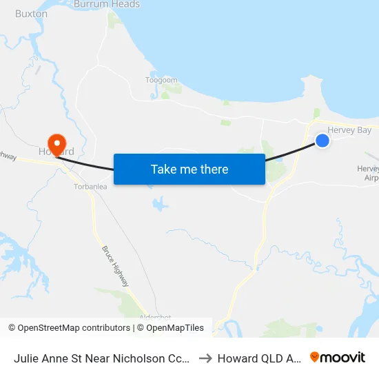 Julie Anne St Near Nicholson Cct Hail 'N' Ride to Howard QLD Australia map
