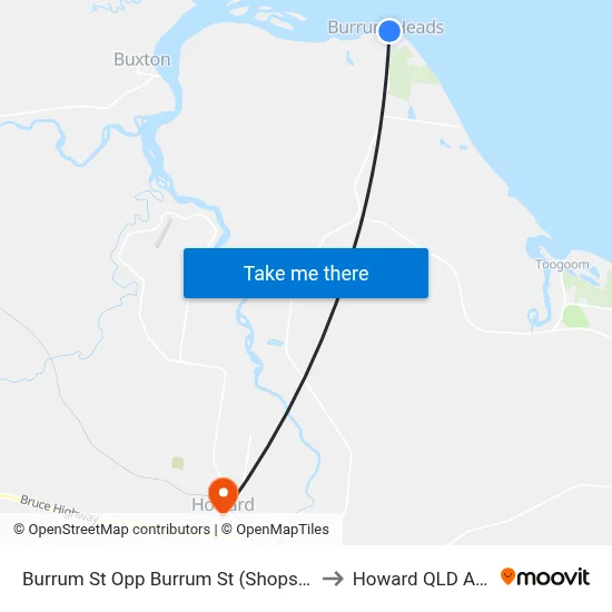 Burrum St Opp Burrum St (Shops) Hail 'N' Ride to Howard QLD Australia map