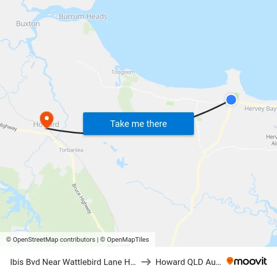 Ibis Bvd Near Wattlebird Lane Hail 'N' Ride to Howard QLD Australia map