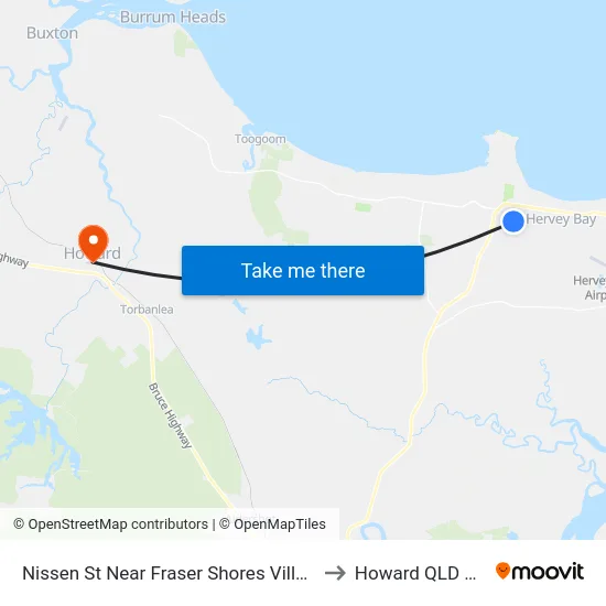 Nissen St Near Fraser Shores Village Hail 'N' Ride to Howard QLD Australia map
