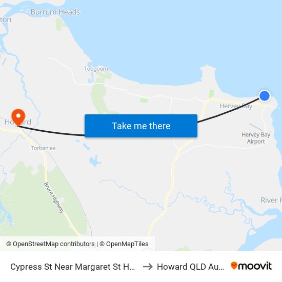 Cypress St Near Margaret St Hail 'N' Ride to Howard QLD Australia map