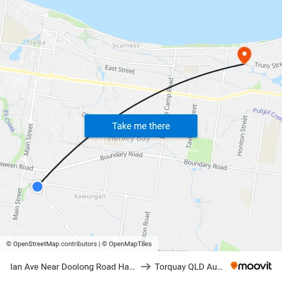 Ian Ave Near Doolong Road Hail 'N'Ride to Torquay QLD Australia map