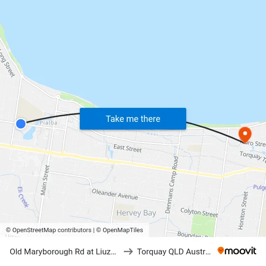 Old Maryborough Rd at Liuzzi St to Torquay QLD Australia map