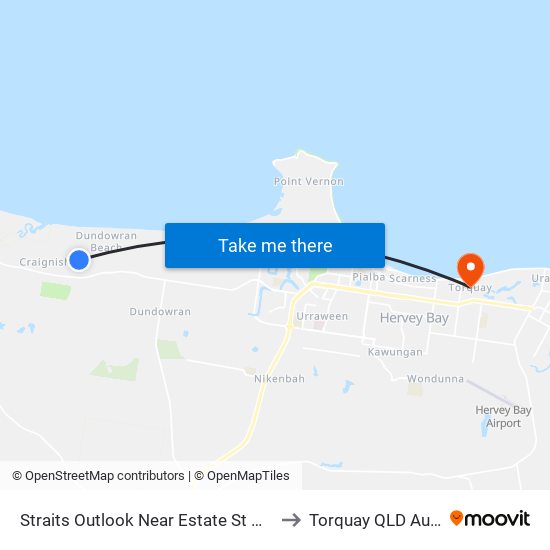 Straits Outlook Near Estate St Hail 'N' Ride to Torquay QLD Australia map