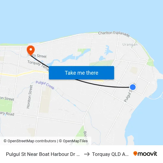Pulgul St Near Boat Harbour Dr Hail 'N' Ride to Torquay QLD Australia map