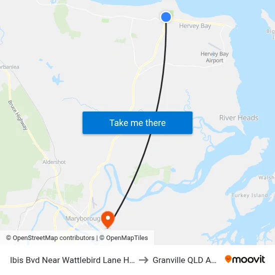 Ibis Bvd Near Wattlebird Lane Hail 'N' Ride to Granville QLD Australia map