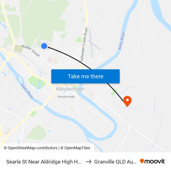 Searle St Near Aldridge High Hail 'N' Ride to Granville QLD Australia map