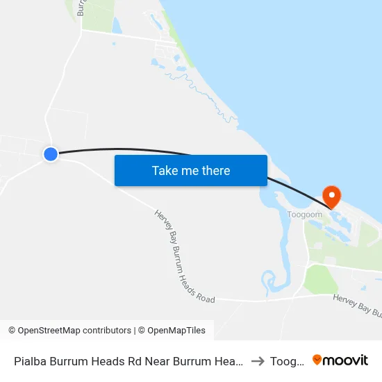 Pialba Burrum Heads Rd Near Burrum Heads Rd Hail 'N' Ride to Toogoom map