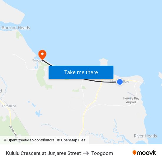 Kululu Crescent at Junjaree Street to Toogoom map