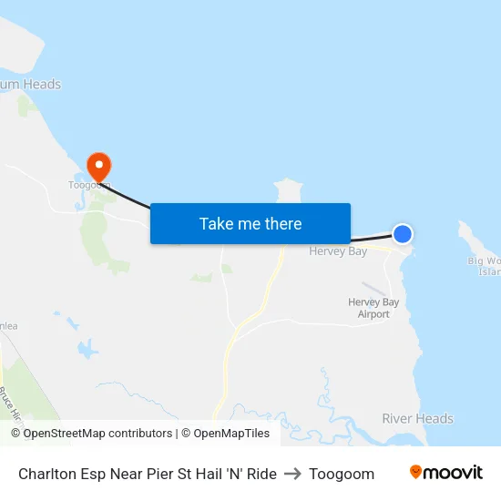 Charlton Esp Near Pier St Hail 'N' Ride to Toogoom map