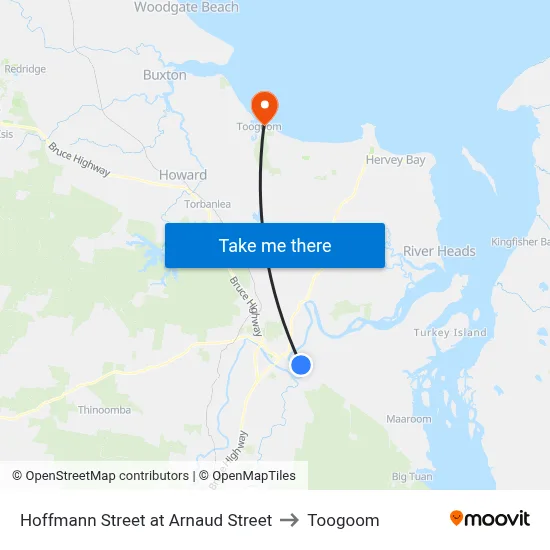 Hoffmann Street at Arnaud Street to Toogoom map