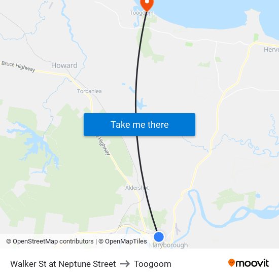 Walker St at Neptune Street to Toogoom map