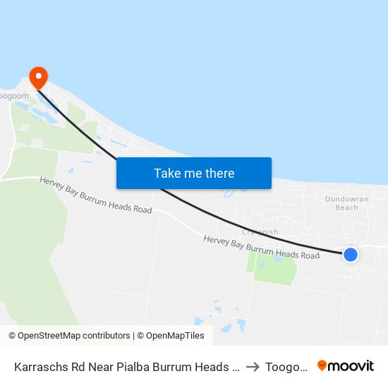Karraschs Rd Near Pialba Burrum Heads Rd Hnr to Toogoom map