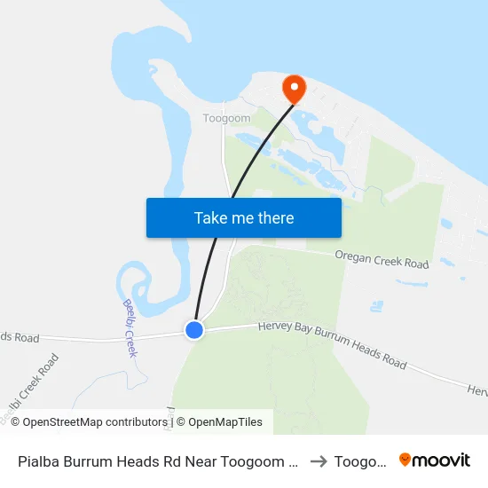 Pialba Burrum Heads Rd Near Toogoom Rd Hnr to Toogoom map