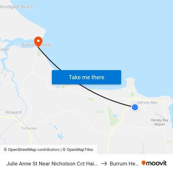 Julie Anne St Near Nicholson Cct Hail 'N' Ride to Burrum Heads map