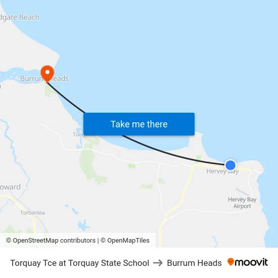 Torquay Tce at Torquay State School to Burrum Heads map