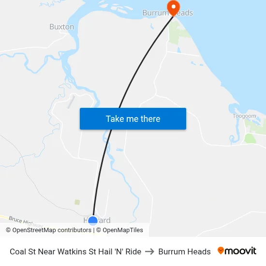 Coal St Near Watkins St Hail 'N' Ride to Burrum Heads map