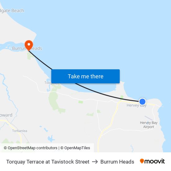 Torquay Terrace at Tavistock Street to Burrum Heads map