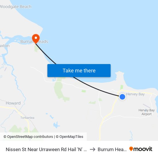 Nissen St Near Urraween Rd Hail 'N' Ride to Burrum Heads map