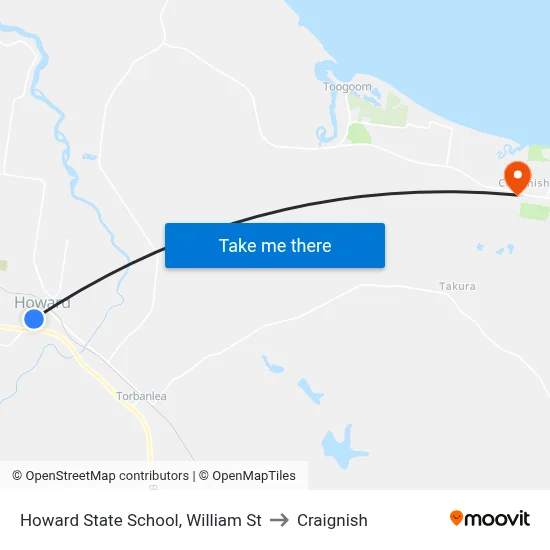 Howard State School, William St to Craignish map