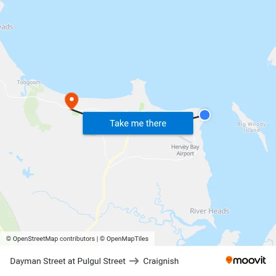 Dayman Street at Pulgul Street to Craignish map