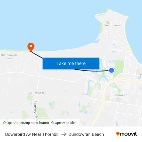 Bowerbird Av Near Thornbill to Dundowran Beach map