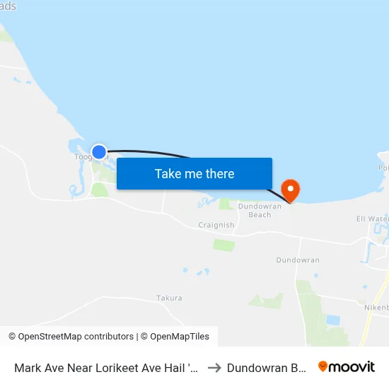 Mark Ave Near Lorikeet Ave Hail 'N' Ride to Dundowran Beach map