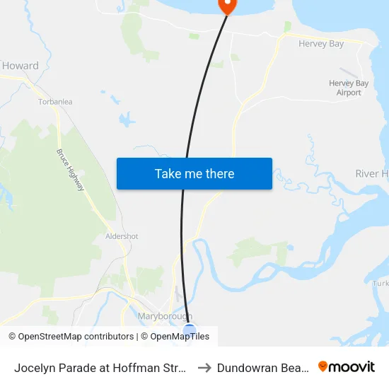 Jocelyn Parade at Hoffman Street to Dundowran Beach map