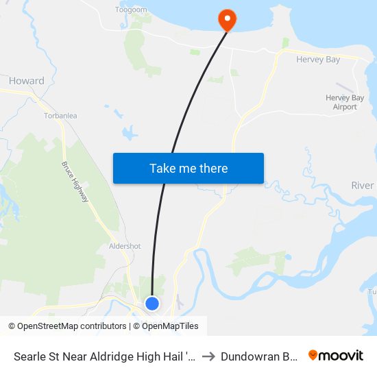 Searle St Near Aldridge High Hail 'N' Ride to Dundowran Beach map