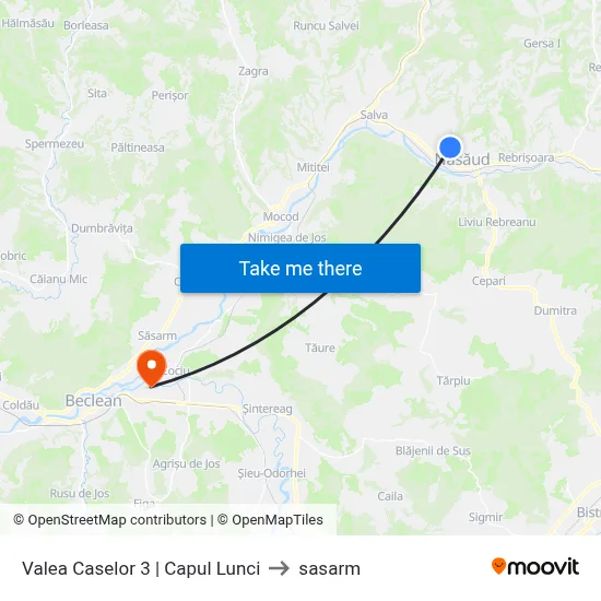 Valea Caselor 3 | Capul Lunci to sasarm map