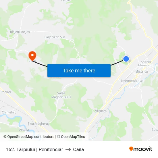 162. Tărpiului | Penitenciar to Caila map