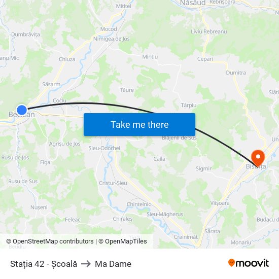 Stația 42 - Școală to Ma Dame map