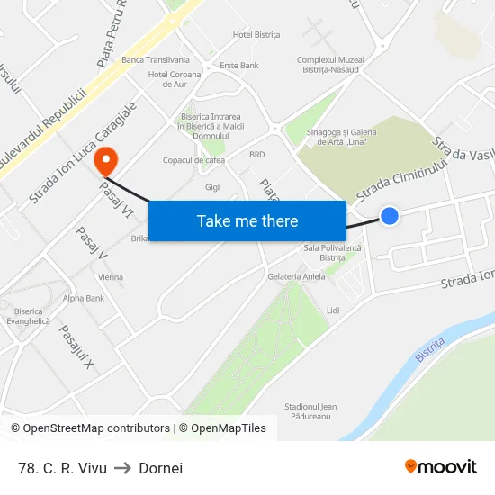 78. C. R. Vivu to Dornei map