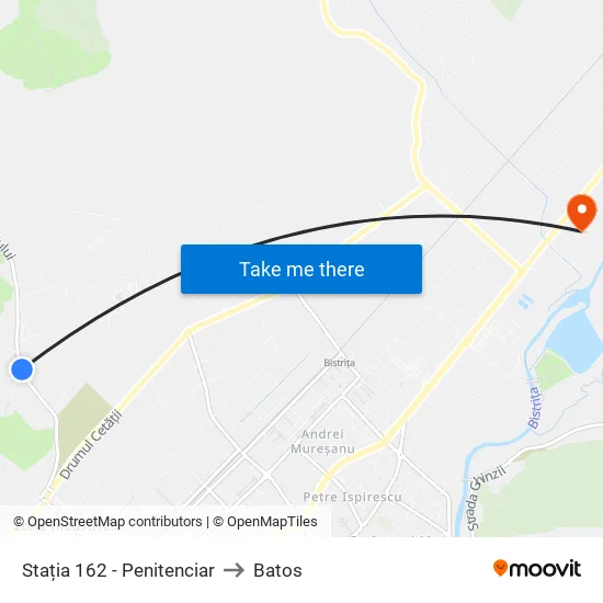 162. Tărpiului | Penitenciar to Batos map